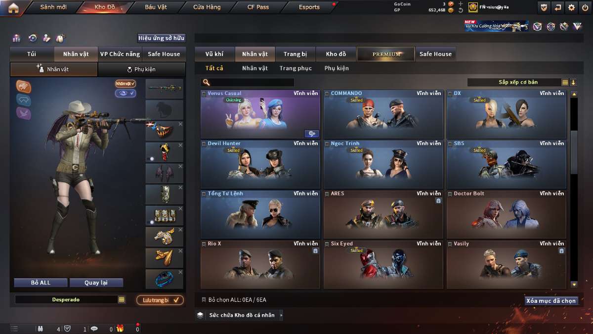 shop acc cf uy tin gia re